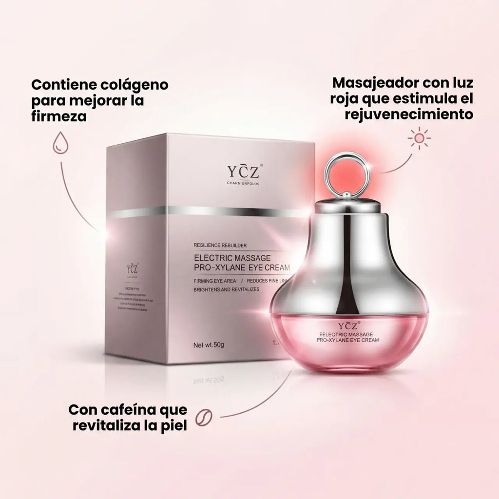 Masajeador LED Reafirmante – Crema de Colágeno y Péptidos