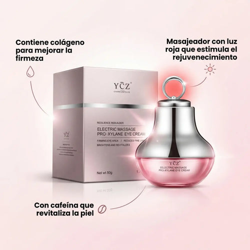 Masajeador LED Reafirmante – Crema de Colágeno y Péptidos